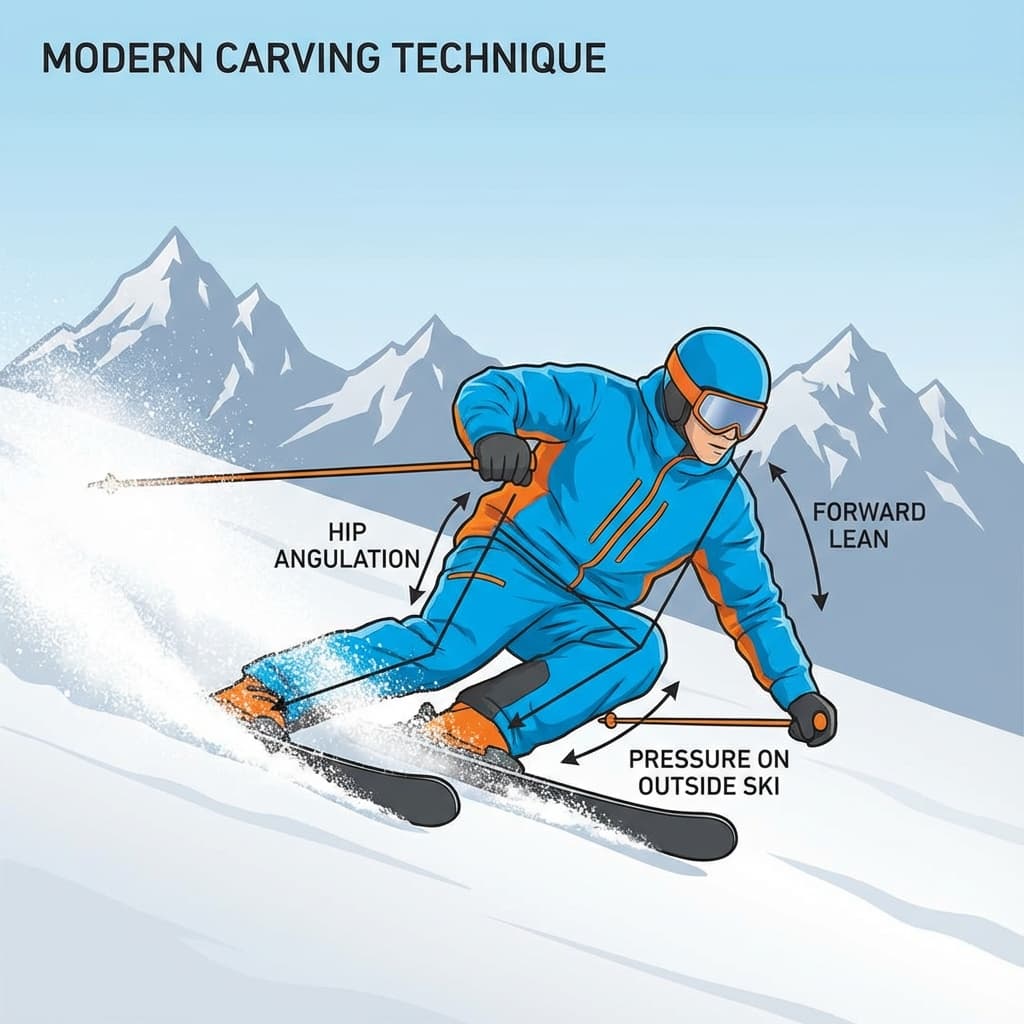 Rozwój techniki skrętu narciarskiego - nowoczesny skręt narciarski